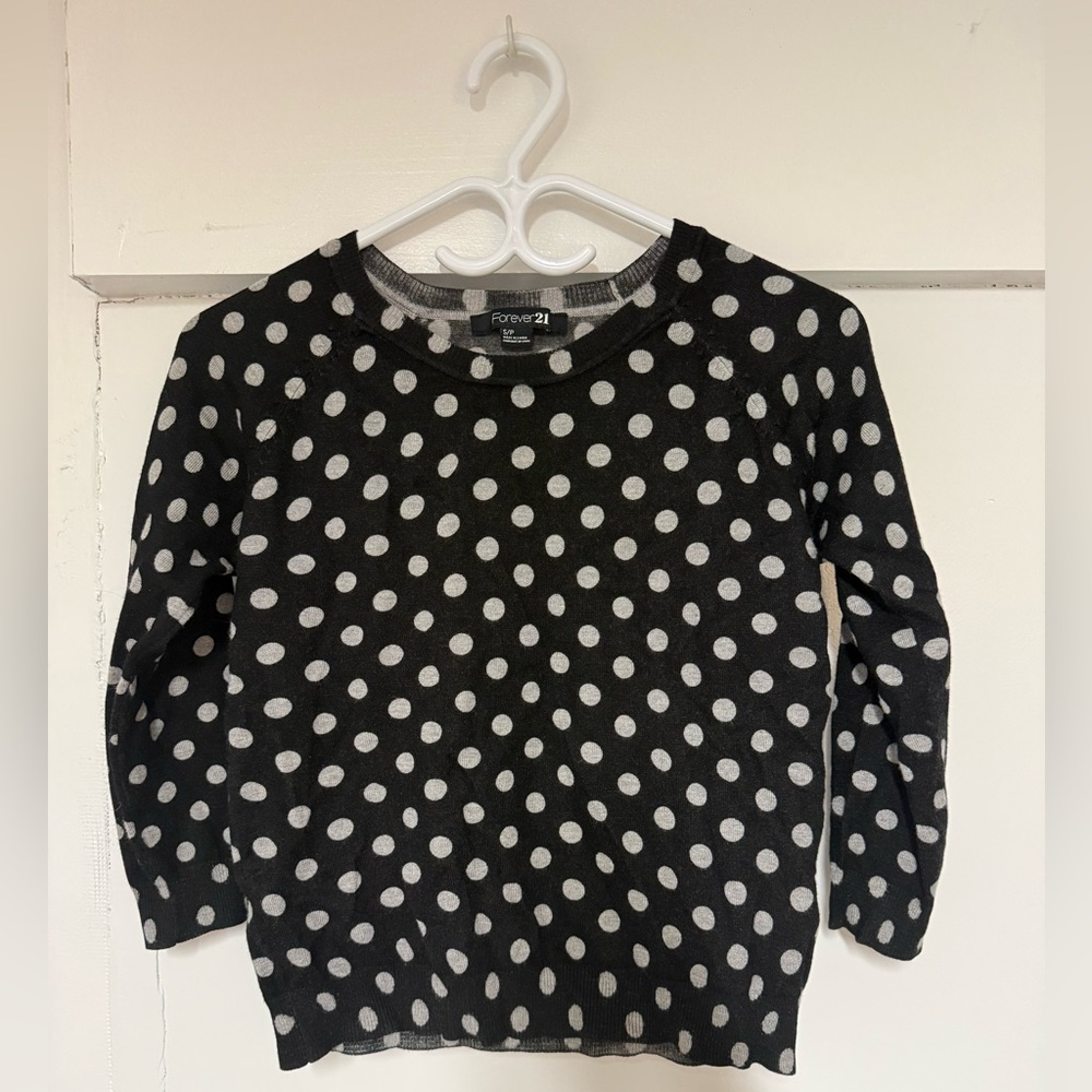 Forever 21 Polka Dot Sweater